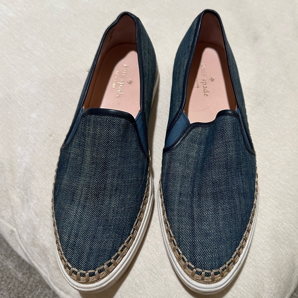 Kate Spade Denim Slip Ons